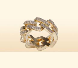 Mens Jewellery Ring Hip Hop Jewelries Iced Out Gold Rings Luxury Golden Plated Fashion BlingBling Rings28755392258
