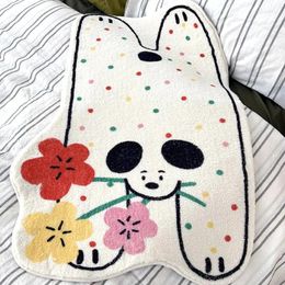 Carpets Kawaii Puppy Carpet Cartoon Area Rugs Bedroom Bedside Rug Non-slip Floor Mats For Living Room Girls Doormats Decor