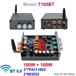 Amplifier 2*50W 2*100W TPA3116 Bluetooth Subwoofer Audio Digital Power Amplifier Board Class D Equaliser HiFi Stereo TPA3116D2 Amp