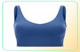 Gym tank Clothes Women039s Underwear Yoga Sports Bra Back Bodybuilding All Match Casual Push Up Align bra Crop Tops Running Fit1438011