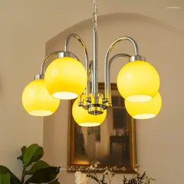 Chandeliers Nordic Bauhaus Vintage Pendant Lamp For Foyer Kitchen Bedroom Space Age Art Home Decor Appliance Dinning Room Glass Chandelier