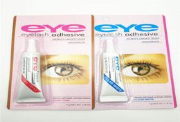 Dark White Eye Lash Glue Makeup Adhesive Waterproof False Eyelashes Adhesives with packing Practical Eyelash3865520