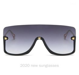 Sunglasses Orange Black Square Women 2021 Trending One Piece Eyewear Rectangle Shades Sun Glasses For Men NX13592481