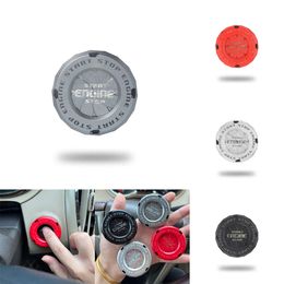 New Car Moto Engine Start Stop Button Cover Ignition Switch Blade-type Rotatable Protection Cap Interior Decoration Decor Sticker