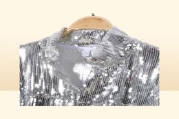 Women039s Tassel Sequin Jacket Autumn Winter Streewear Rock BF Retro Longsleeved Silver Reflective Women Outwear Tops 2109143024929