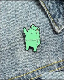 PinsBrooches Jewellery Frog Enamel Brooches Pin For Women Fashion Dress Coat Shirt Demin Metal Brooch Pins Badges Promotion Gift 2025834532