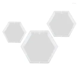 Storage Boxes 3 Large Resin Silicone Moulds Size Hex Deep Epoxy For Flower Preservation DIY Gifts