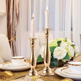 Candle Holders Candlestick Decorations Nordic Romantic Candlelight Dinner Props Simple And Luxurious Gold Household Wedding Decorat