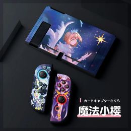 Cases Housse Switch Accessorie For Card Captor Sakura Protection Funda Switch OLED TPU Case Joycon Housing Protective Cover Shell