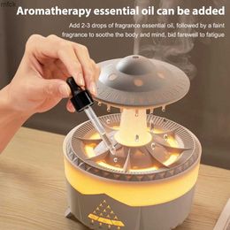 Humidifiers Rain Cloud Humidifier Water Drop Humidifier with Remote Control Aromatherapy Diffuser Colorful Rain Lamp Mushroon Air Humidifier