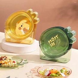 Plates Snack Plate Cartoon Smooth Reusable Eco-friendly Multipurpose PET Spit Bone Dish Vegetable Fruit Dessert Party Supplies