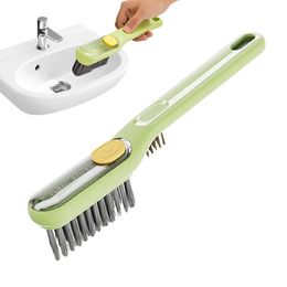 Kitchen Brush Dishwashing Tool Soap Dispenser Scrubber Liquid Cleaner Multi-Purpose Liquid Adding Scrub Brush For Dishwash