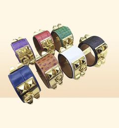 High Quality Luxury Designer Jewelry crocodile bracelet bangle fashion stainless steel men women friendship cuff leather bracelet 4793958