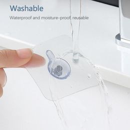 Wall Hanger Closet Cabinet Shelf Nails Screw Hook Picture Durable Wall Hook Kitchen Bathroom Pvc Waterproof Strong Adhesive