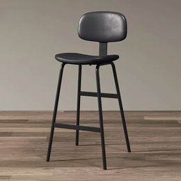 Counter Nordic Modern Light Luxury Bar Chair Simple Bedroom Back Outdoor High Stool Bar Front Desk Chair Home High Chair Back
