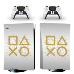 Cases Special Edition PS5 Disk Edition Skin Sticker Decal Cover for PlayStation5 Disc Console 2 Controllers Skin Sticker Vinyl