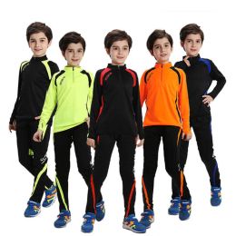 Accessories Boy Girl Autumn Running Sweatshirt + Sweatpants Children Kid Basketball Football Thermal Sets Sport Suit Tracksuit Jersey Kit 09