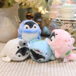 Popular Dolphin Positive Energy Penguin 12CM Doll Doll Plush Toy Festival Gift Birthday Children's Day Couple Gift Bag Pendant Keychain Pendant