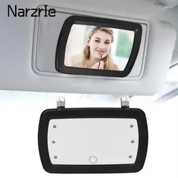 Interior Accessories Universal LED Car Mirror Touch Switch Makeup Sun Visor High Clear HD 170 110mm Auto