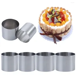 Baking Moulds 5/6/8/10CM Reusable Mousse Cake Pastry Food Moulding Circle Ring Mould Tool Kitchen Gadgets