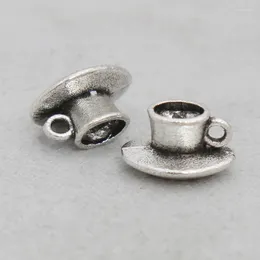 Charms 50pcs Fashion Alloy Coffee Cup Tableware Jewelry Making 8 11mm AAC532