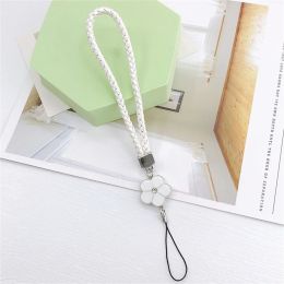 Anti-lost Wrist Lanyard Anti-lost Portable Flower Braided Bracelet Mobile Phone Straps Flower Phone Lanyard The New Decorative