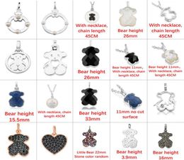 2022 Nuovo pendente d'argento squisito animale di moda Bear Charm Sociali Socialite Style Factory Direct S Jewelry6777276