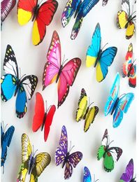 Various Colours Butterfly Fridge Magnet Sticker Refrigerator Magnets 120PCSpackage Decals for fridge kitchen room living room Home4138490