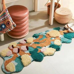 Carpets Nordic Style Series 3D Handmade Tufting Runner Rug Pastoral Irregular Shaped Decorative Carpet Kid's Room Floor Mat