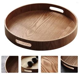 Plates Wooden Pallet Coffe Table Household Tray Bamboo Dessert Severing Breakfast Coffee Holding Tableware