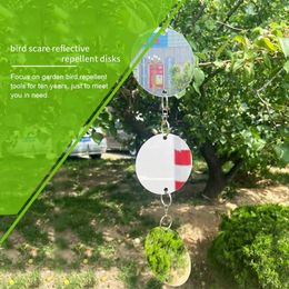 Garden Decorations Fence Bird Repellent Scare Device Reflective Deterrent For Outdoor Use Double Reflector Easy