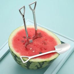 Spoons Stainless Steel Watermelon Spoon Creative Engineer Shovel Dessert Fruit Cake Ice Cream Spade