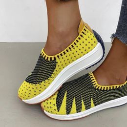 Casual Shoes 2024 Spring Fashion Women Flats Slip On Mesh Woman Light Sneakers Autumn Loafers Femme Basket 43