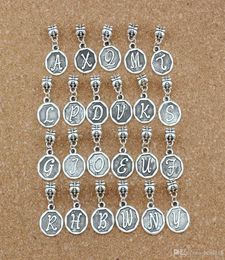 50pcslot Antique Silver Mix Letter Initial Charm Pendants For Jewelry Making Bracelet Necklace DIY Accessories 148x308mm A419a8507474