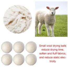 5/10Pcs Wool Dryer Balls Reusable 3-5cm Softener Laundry Ball Natural Fabric Dryer Balls Household Washing Machine Accessories