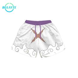 Pants Anime 3D Print Gym Shorts Men Quick Dry Workout Mesh Short Pants Performance Sport Shorts Training Fitness Sweatpants Sportswear