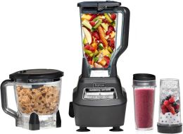 Blender Ninja BL770 Mega Kitchen System, 1500W, 4 Functions for Smoothies, Processing, Dough, Drinks & More, with 72oz. Blender Pitcher