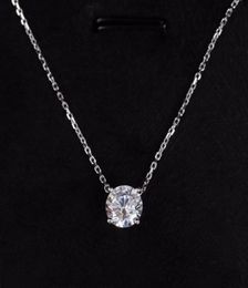 Luxurious quality Have stamp pendant necklace with one diamond for women and girl friend wedding Jewellery gift PS35445715429
