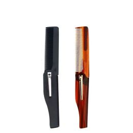 170 X 20 X 10mm Foldable Hair Comb Pocket Clip Hair Moustache Beard Comb Hair Styling Tool Hairdressing Comb