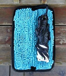 Umbrellas 2pcs Wet Bags For Travel Thicker Chenille Super Water Absorption Compact Folding Sleeves Covers