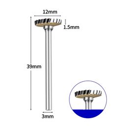 1pc T Type Rotary File Tungsten Steel Round Shank Milling Cutter Bit Slotting Cutter Rotary Tool Bit For Stone Carving Engraving