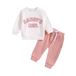 Clothing Sets 0-3Yrs Toddlers Designer Letters Tracksuit Baby Girls Summer Print Clothes T-shirt Pants Girl Casual Sport Set