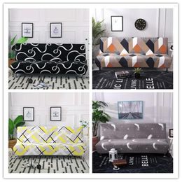 Chair Covers Printed Armless Sofa Bed Cover Folding Elastic Couch Slipcovers For Living Room Settee Case