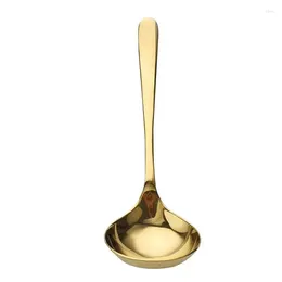 Spoons Metal Grade Stainless Steel Gold Teaspoons Large Soup Silver Spoon For Home Kitchen Restaurant Dishwasher