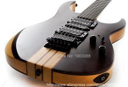 Cables High quality 6 strings guitar mahogany thruneck electric guitar with floyd rose through neck guitar