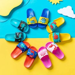 Cute Kids Slippers Dinosaur Children Baby Home Slippers Waterproof Breathable Non-slip Boys Girls Home Duck Shoes Cute 240407