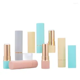 Storage Bottles Frosted Empty Lipstick Tube Round Lip Stick Cosmetic Container Private Label Matte 50pcs 12.1mm Containers