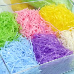 Gift Wrap Colorful PVC Lafite Grass Easter Henhouse Plastic Shredded Wedding Party Upscale Wine Box Packaging Filler