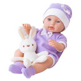 30cm/12in Cuddle Soft Body Caucasian Reborns Toy for Infant Child Girls Pretend Toy Best Companies Gift