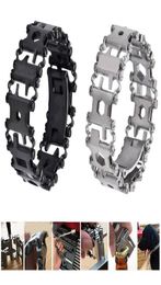 29 in 1 Multifunction Tread Bracelet Outdoor Bolt Driver Tools Kit Travel Friendly Wearable Multitool Stainless Steel Hand Tools Y6082978